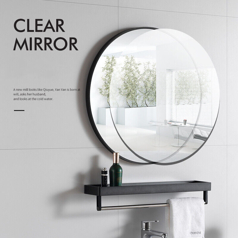 Large round Wall Mirror Bathroom Bedroom Makeup Dressing Circle Mirror UK