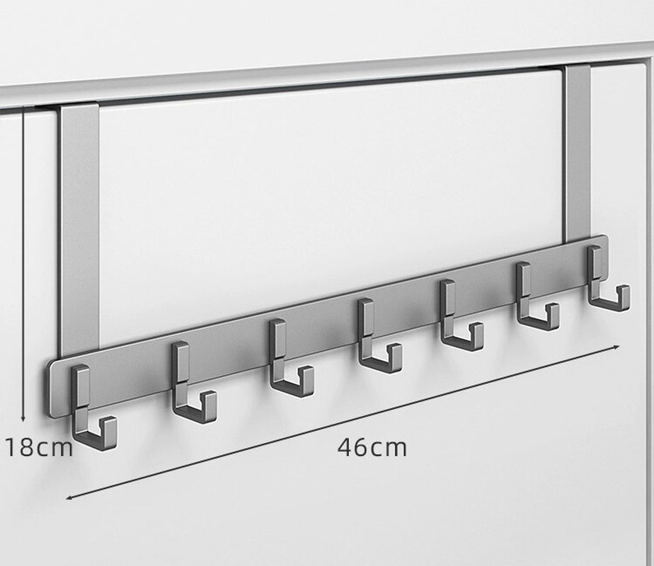 Over the Door Hanger 8 Hooks Home Bathroom Metal Rack for Clothes Towel Coat