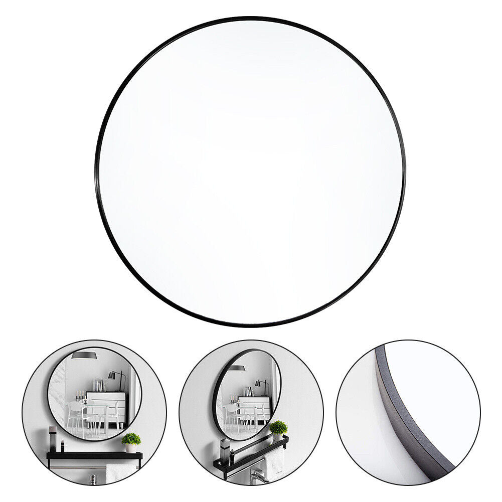 Large round Wall Mirror Bathroom Bedroom Makeup Dressing Circle Mirror UK