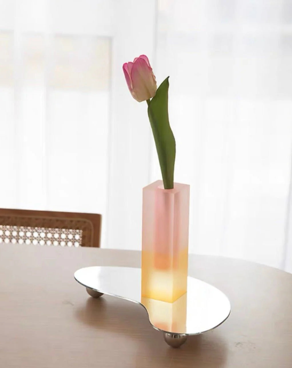 Iridescence Vase - Modern Whimsical Eclectic Decorative Table Setting Centerpiece Vase