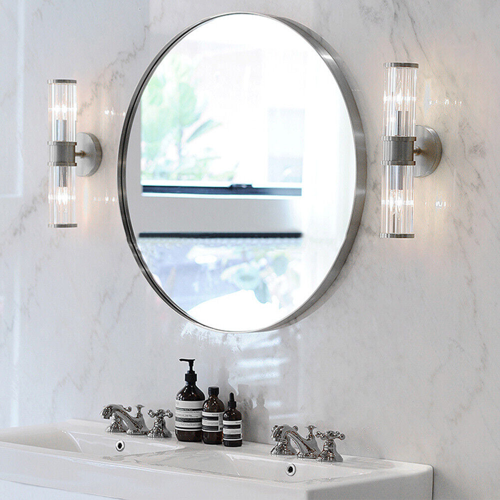 Large round Wall Mirror Bathroom Bedroom Makeup Dressing Circle Mirror UK