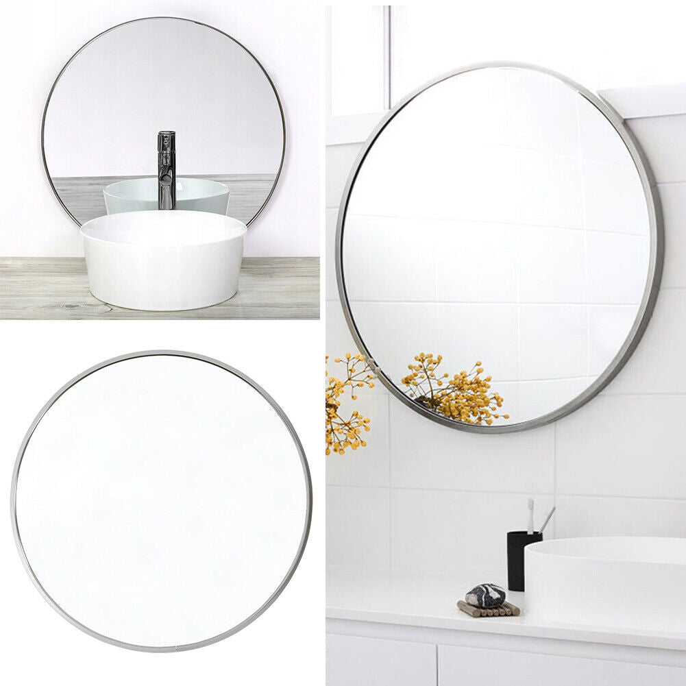 Large round Wall Mirror Bathroom Bedroom Makeup Dressing Circle Mirror UK