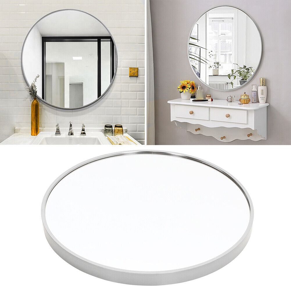 Large round Wall Mirror Bathroom Bedroom Makeup Dressing Circle Mirror UK