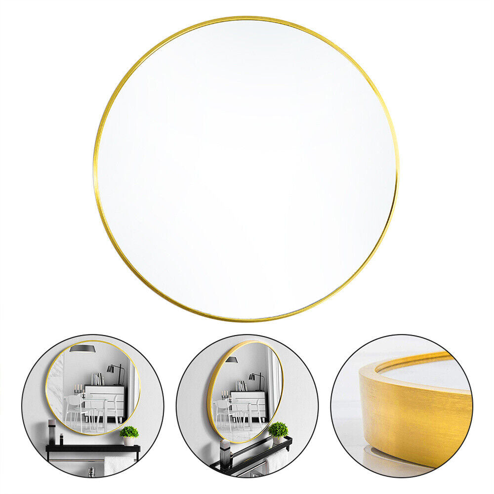 Large round Wall Mirror Bathroom Bedroom Makeup Dressing Circle Mirror UK