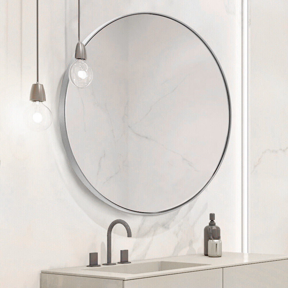 Large round Wall Mirror Bathroom Bedroom Makeup Dressing Circle Mirror UK