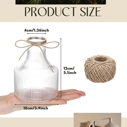 Small Plastic Flower Bud Vases Aesthetic Centerpieces Decorative Cylinder Vase Bulk for Wedding Home Table Decorations Flower