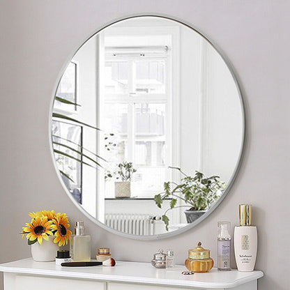 Large round Wall Mirror Bathroom Bedroom Makeup Dressing Circle Mirror UK
