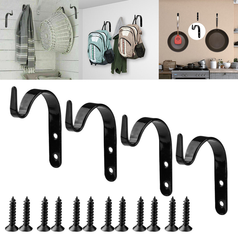 Over the Door Hanger 8 Hooks Home Bathroom Metal Rack for Clothes Towel Coat