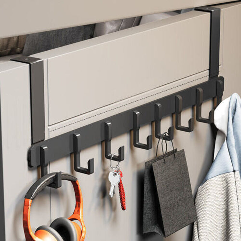 Over the Door Hanger 8 Hooks Home Bathroom Metal Rack for Clothes Towel Coat