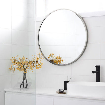 Large round Wall Mirror Bathroom Bedroom Makeup Dressing Circle Mirror UK