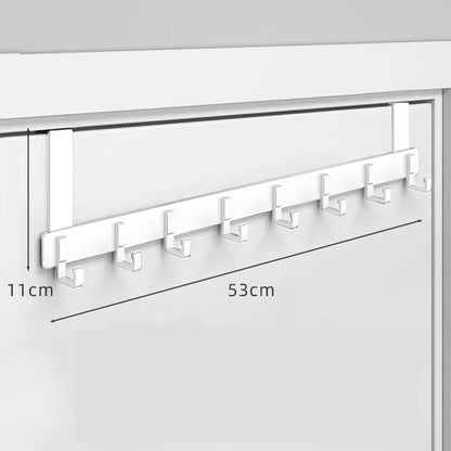 Over the Door Hanger 8 Hooks Home Bathroom Metal Rack for Clothes Towel Coat