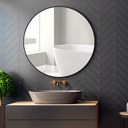 Large round Wall Mirror Bathroom Bedroom Makeup Dressing Circle Mirror UK