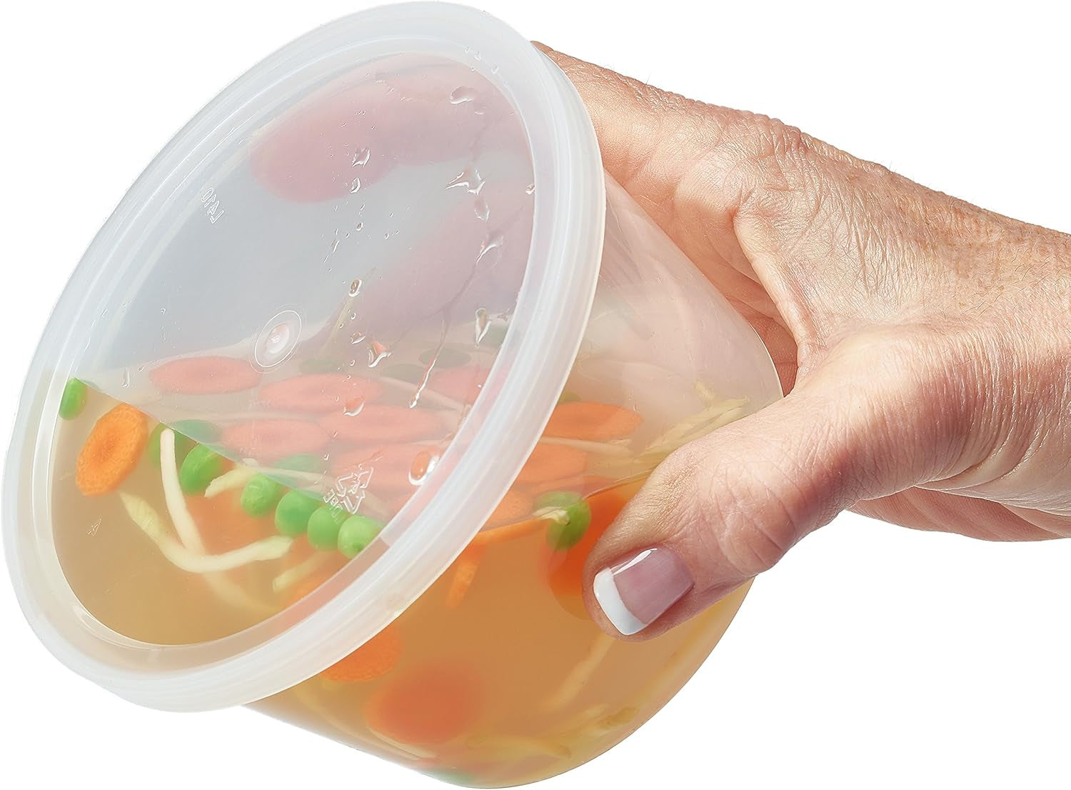 Food Storage Containers with Lids 8Oz, 16Oz, 32Oz Freezer Deli Cups Combo Pack, 70 Sets Bpa-Free Leakproof round Clear Takeout Container Meal Prep Microwavable (70 Sets - Mixed Sizes)