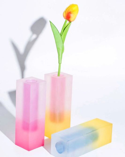 Iridescence Vase - Modern Whimsical Eclectic Decorative Table Setting Centerpiece Vase